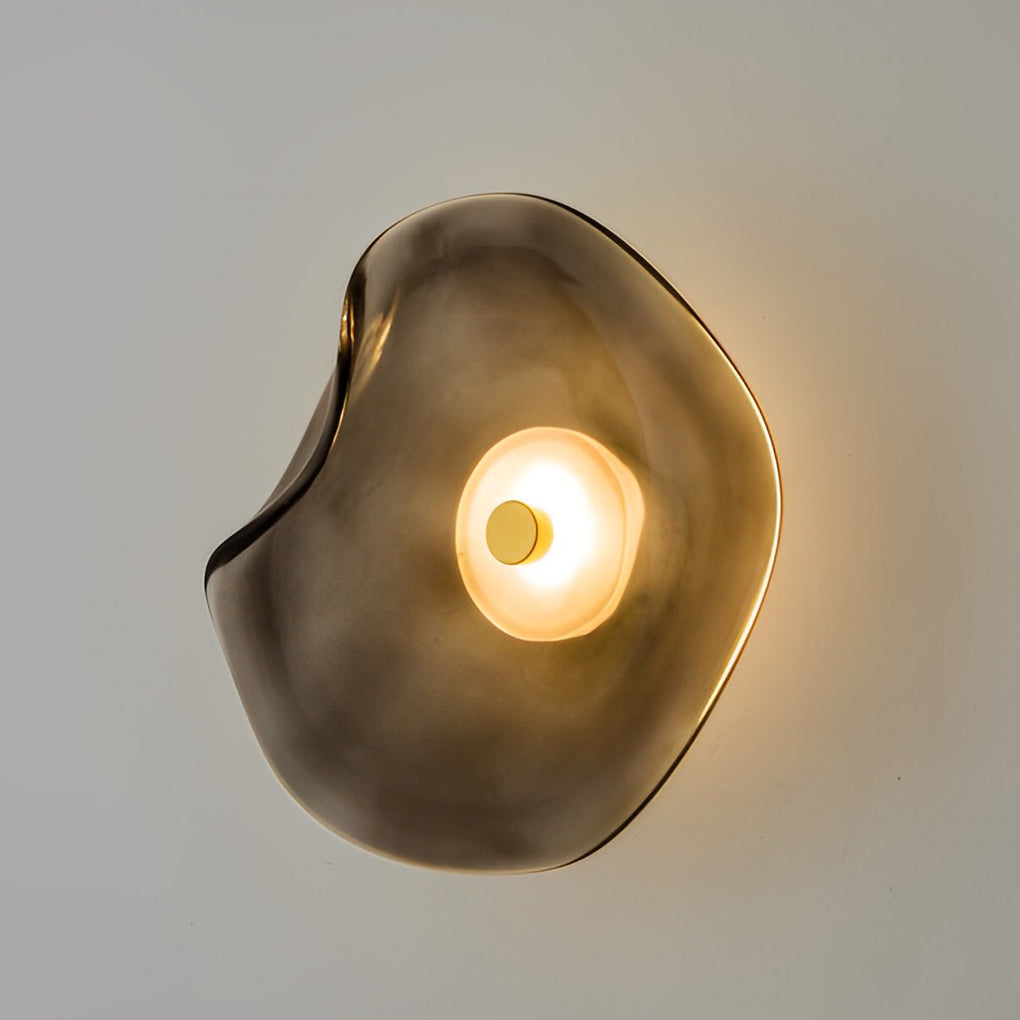 WINTHORPE ARTISANAL ROUND GLASS WALL SCONCE
