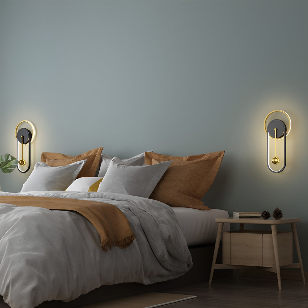 WINTHORPE MUTE CLOCK LED NORDIC WALL SCONCE