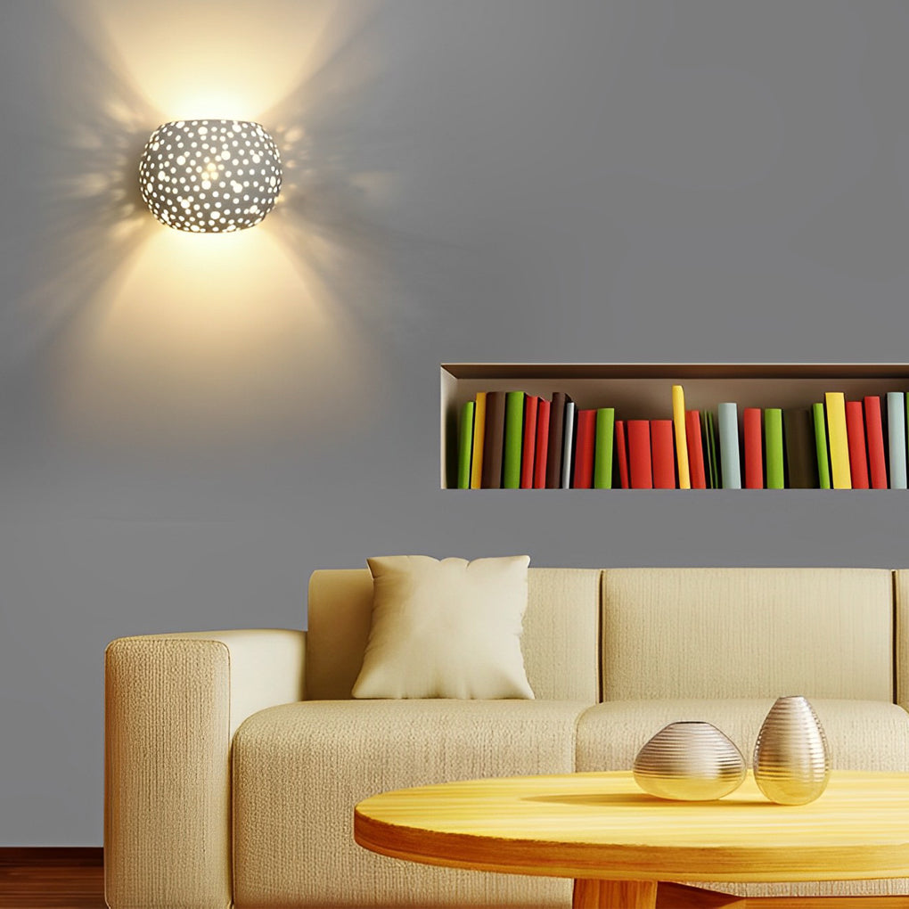 WHITBY CIRCULAR HOLLOW LED WALL SCONCE