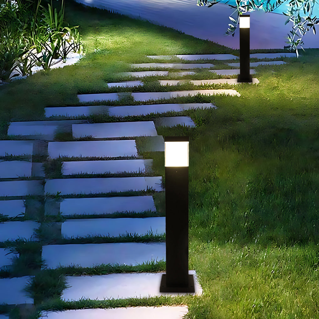 ALDERSON MODERN SQUARE LED OUTDOOR BOLLARD LIGHTING FOR SOPHISTICATED EXTERIORS