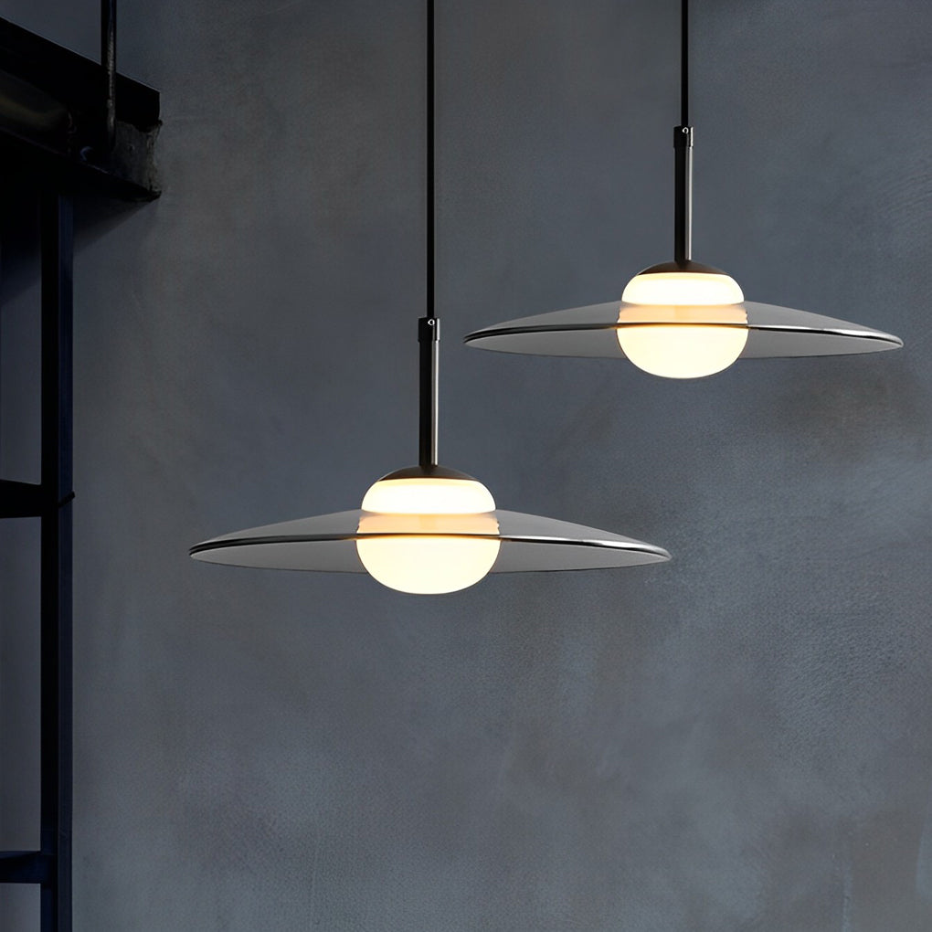 WINTERBOURNE AURORA GLASS UFO PENDANT LIGHT