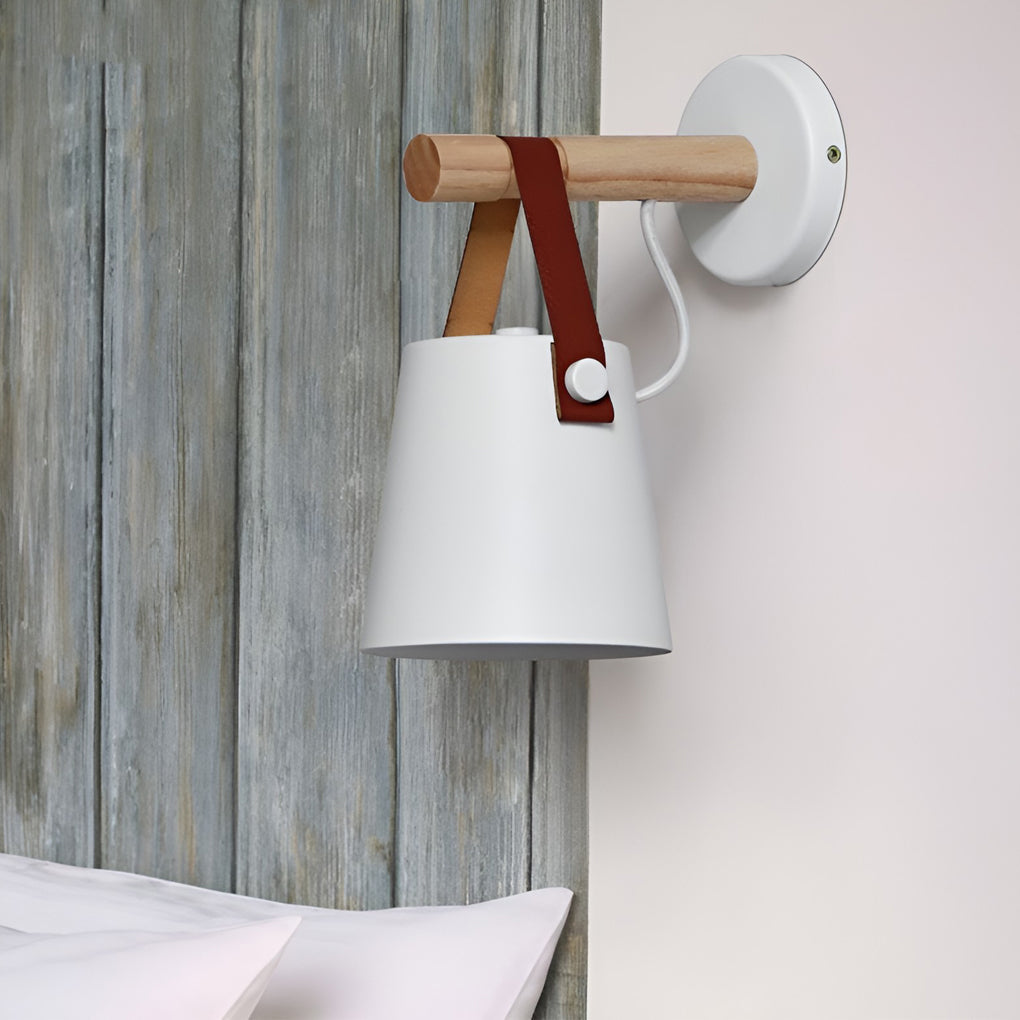 WINTHORPE WOOD AND METAL NORDIC WALL LANTERN