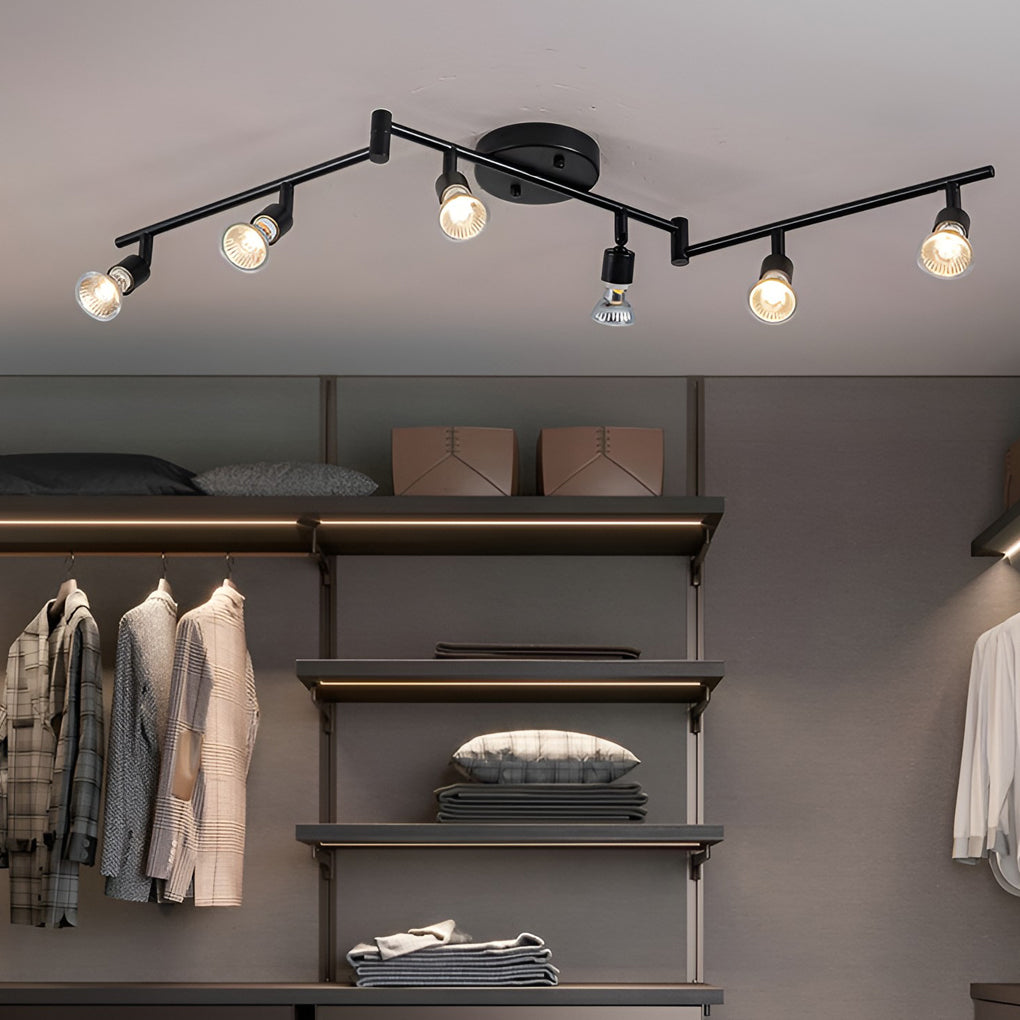 RAVENSTEAD IRON GU10 FLUSH MOUNT CEILING LANTERN
