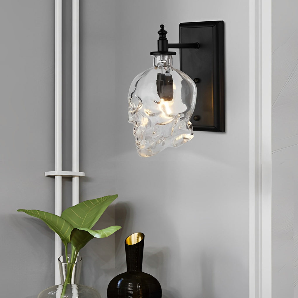 WINTHROP VINTAGE SKULL LED WALL SCONCE
