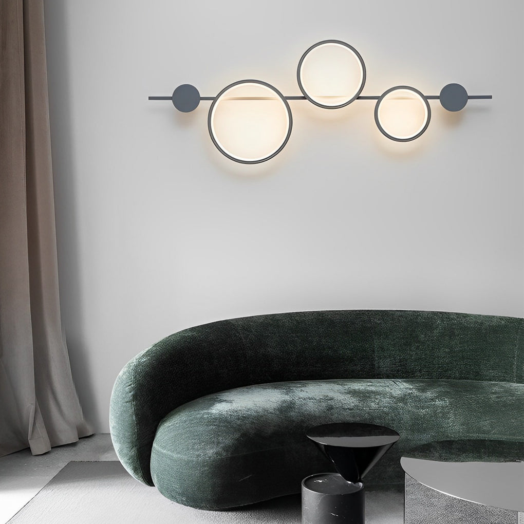 WHITBREAD RINGED LED WALL LANTERN