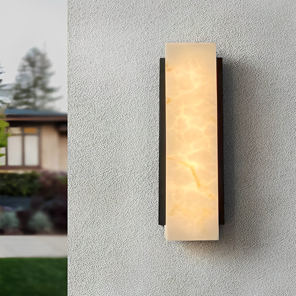WHITECREST RECTANGULAR METAL OUTDOOR WALL LANTERN WITH LED ILLUMINATION