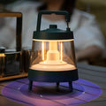 WINDSOR GREEN LED CAMPING LANTERN WITH DIMMABLE FUNCTIONALITY AND WATERPROOF DESIGN