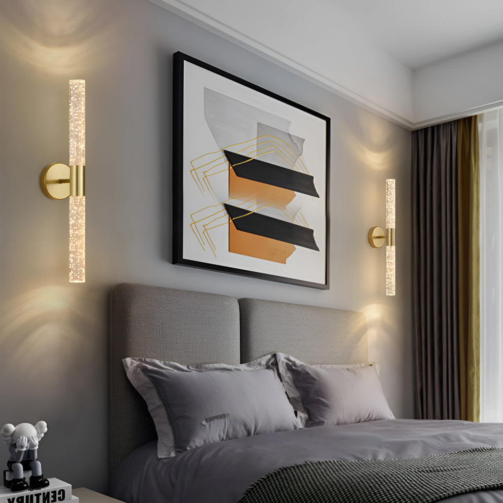 RAVENWOOD IRON AND ACRYLIC CYLINDRICAL WALL SCONCE