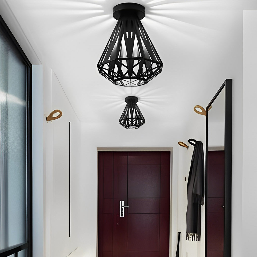 WINTHORPE VINTAGE METAL LANTERN CEILING LIGHT