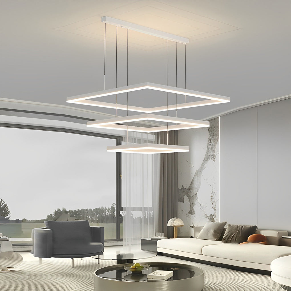 WINTHORPE QUADRA DIMMABLE LED CHANDELIER
