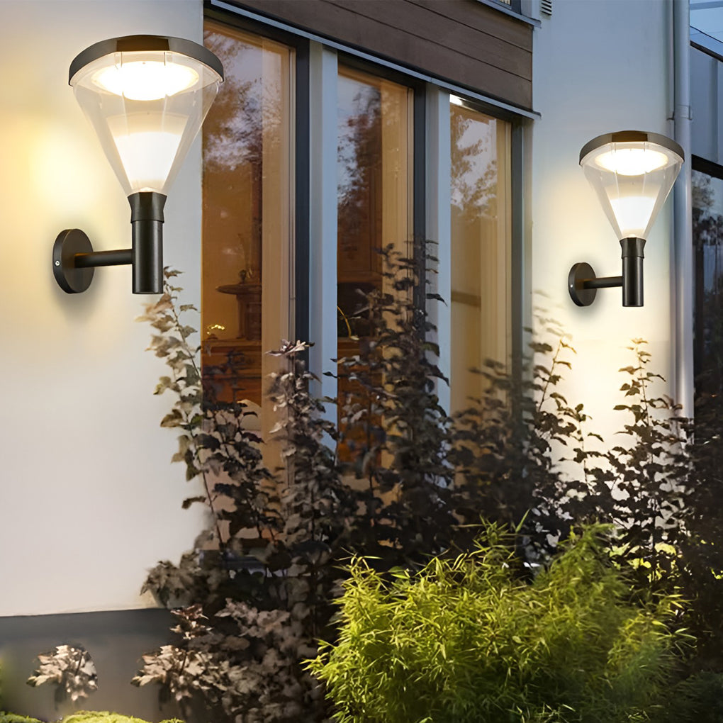 WINTHROP MODERN GEOMETRIC OUTDOOR WALL SCONCE WITH LED ILLUMINATION