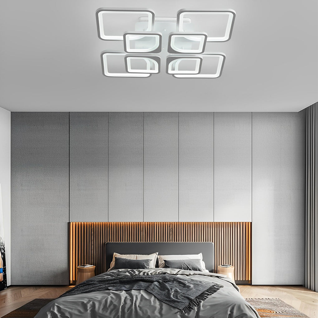 RAVENSHIRE MODERN SQUARE REMOTE DIMMING CEILING LUMINAIRE