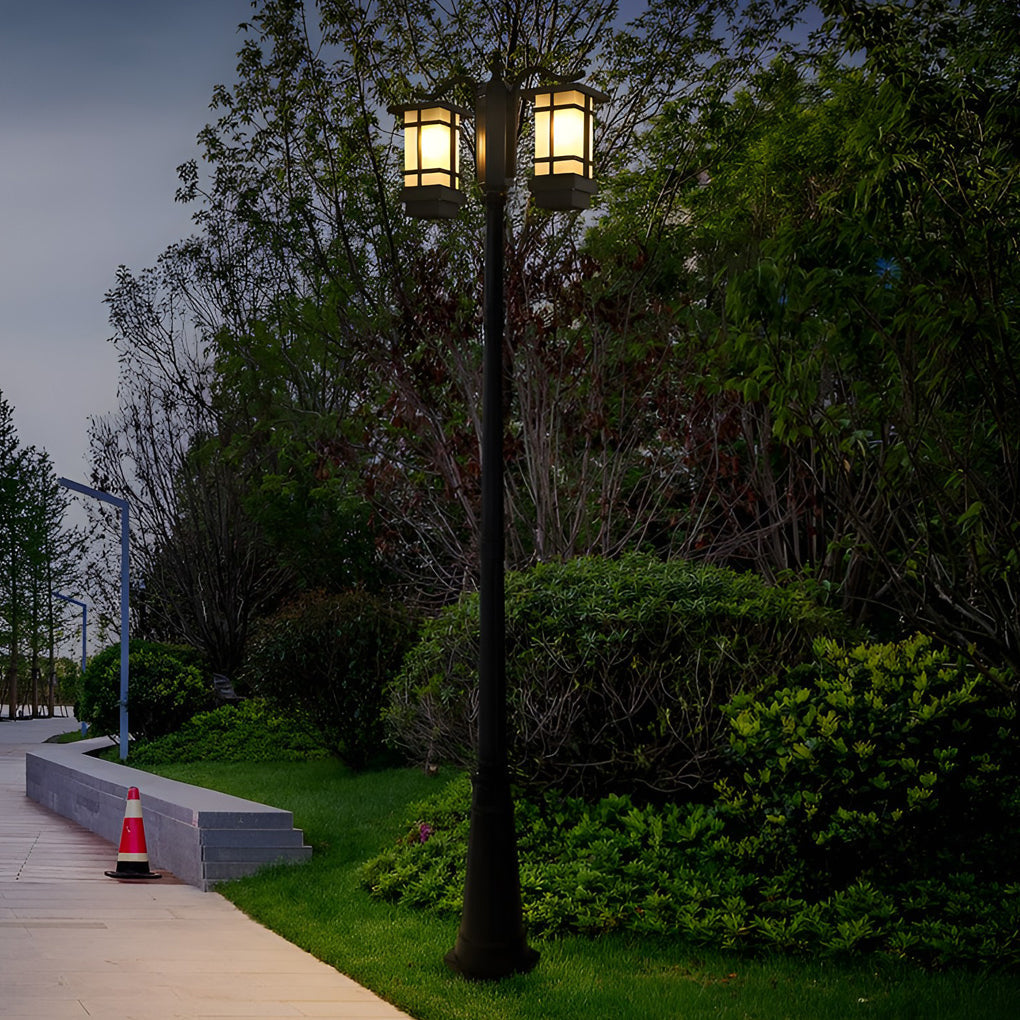 RAVENHURST TRIO OUTDOOR POST LANTERNS - WEATHER-RESISTANT MODERN LIGHTING