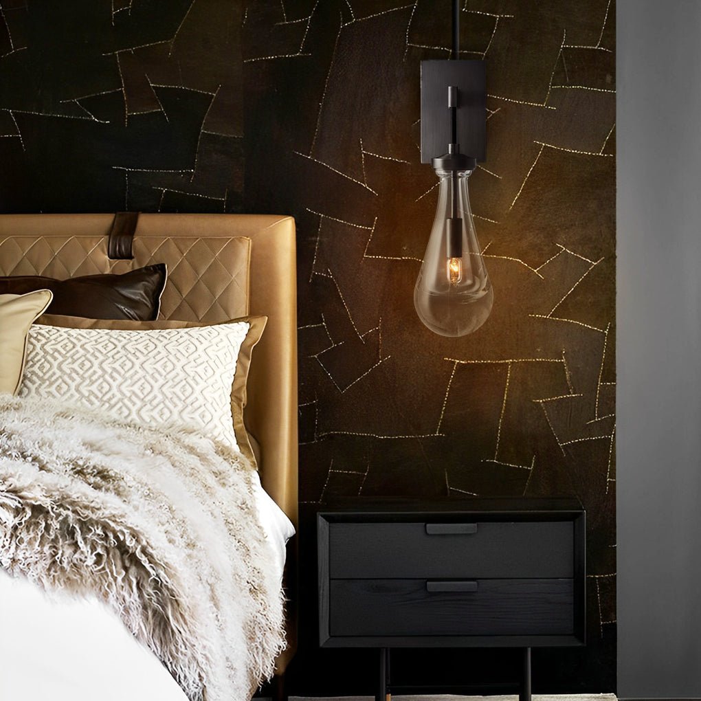 WINTHORPE CRYSTAL DROPLET MODERNIST WALL SCONCE
