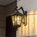 WHITBY SOLAR-POWERED ALUMINUM WALL SCONCE WITH WATER-RESISTANT LED LIGHTING
