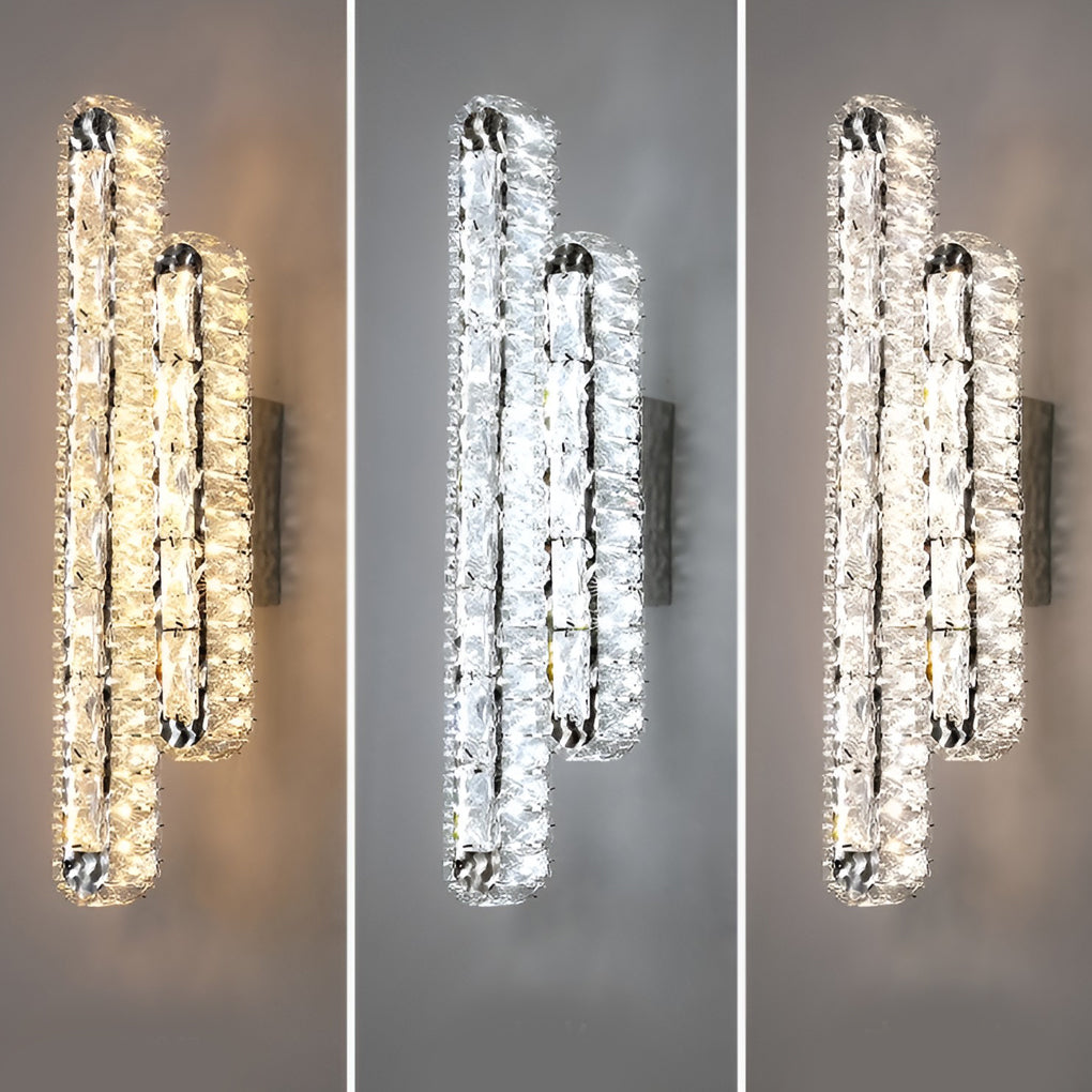 WINDSOR CRYSTAL TRIPLE DIMMER WALL SCONCE