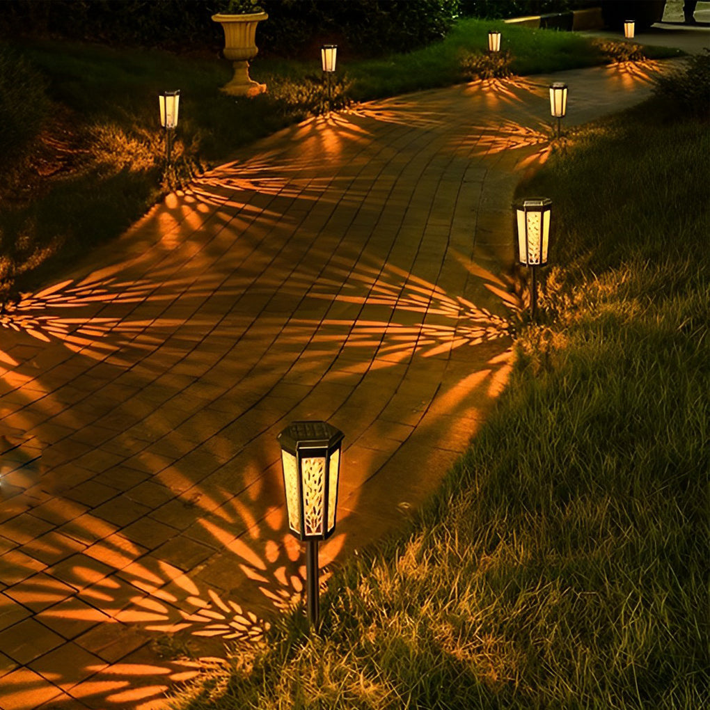 CHISWICK SOLAR GLOWING STAKE LANTERN - Color-Transforming, Weatherproof Outdoor Illumination Enhancer