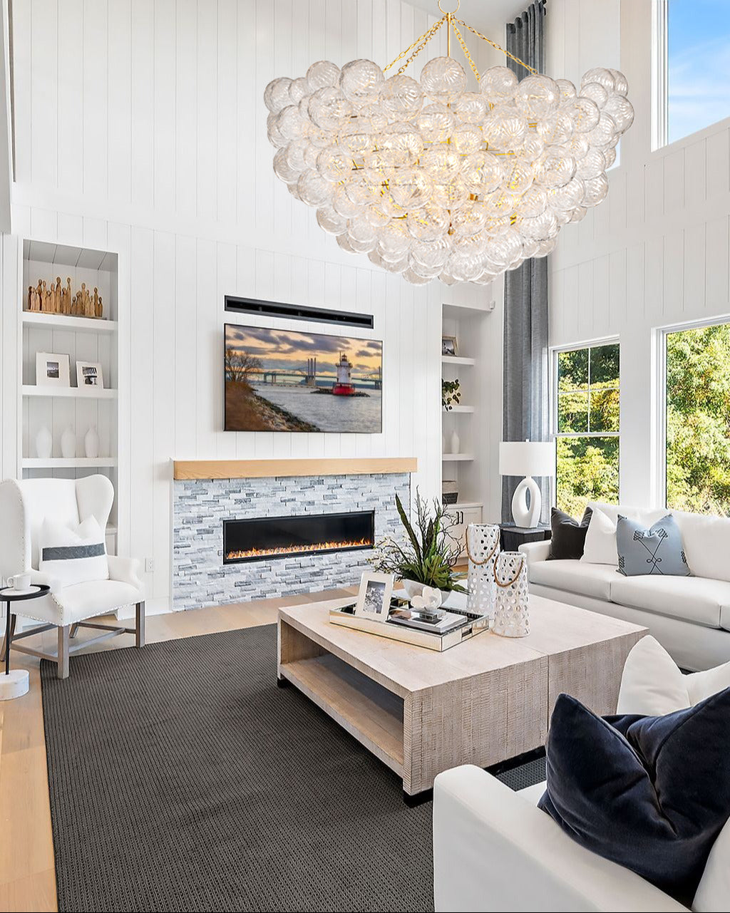 CELESTIAL ORB CRYSTAL LIGHTING FIXTURE
