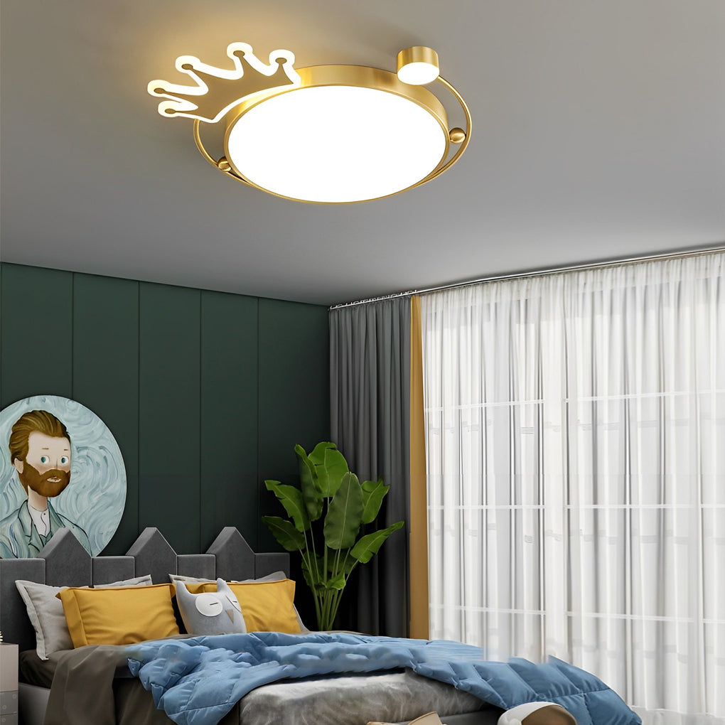 WINTHROP COPPER DIMMING CROWN CEILING LUMINAIRE