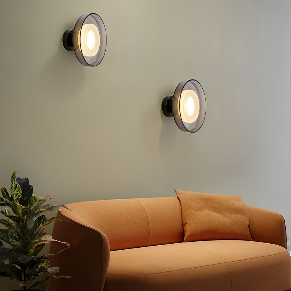 WINTHROP CIRCULAR GLASS ILLUMINATOR WALL SCONCE