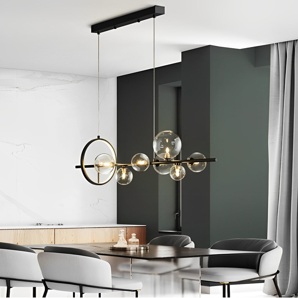 WINTHROP ORBULAR CRYSTAL LIGHTING FIXTURE