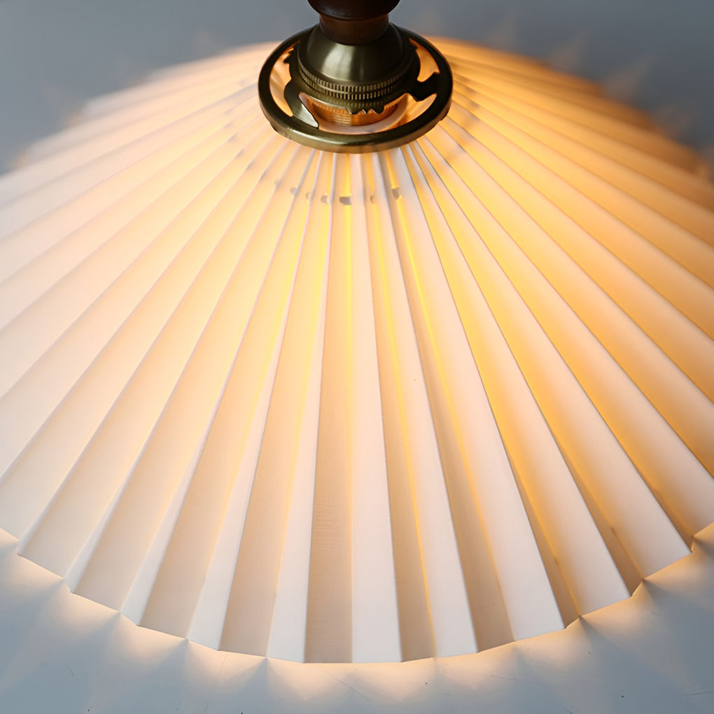 WINDSOR PLEATED WHITE NORDIC HANGING LAMP
