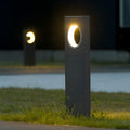 RAVENSHIRE MODERN OUTDOOR PATH LIGHTING WITH DISTINCTIVE CIRCULAR APERTURE