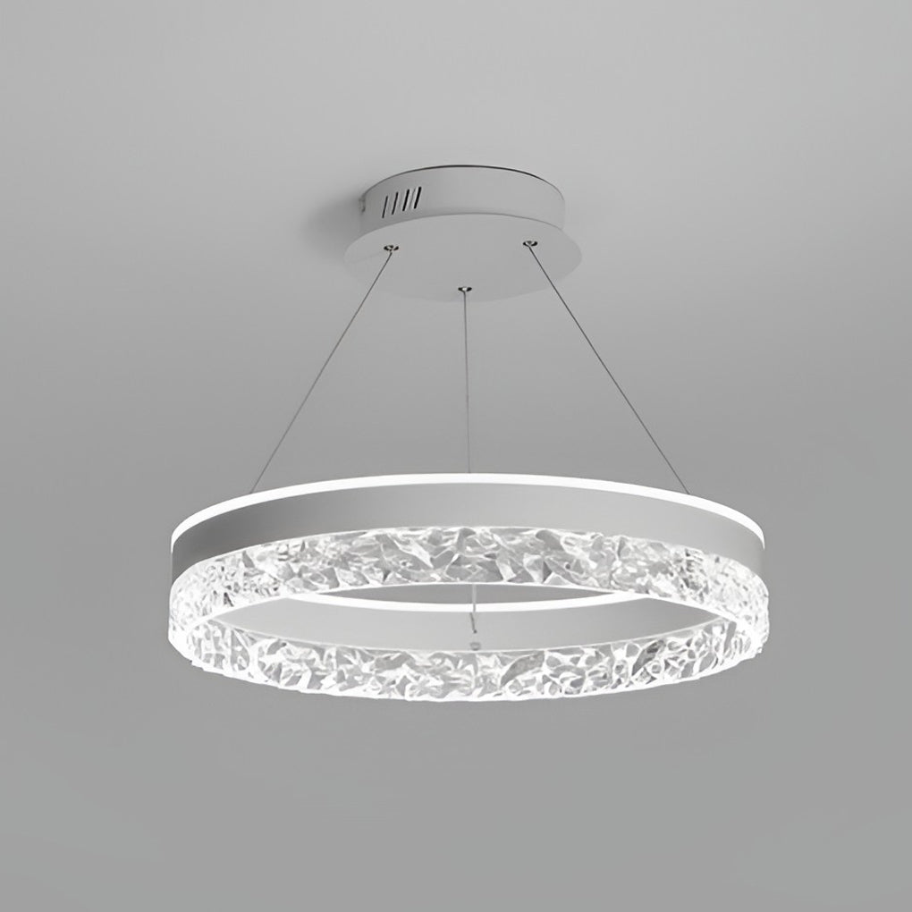 FENWICK CIRCULAR DIMMER CHANDELIER WITH THREE LIGHTING MODES