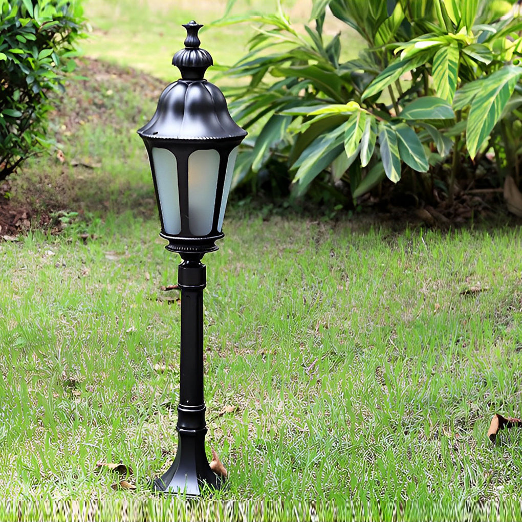BLACKWATER GARDEN LANTERN POST WITH LED ILLUMINATION