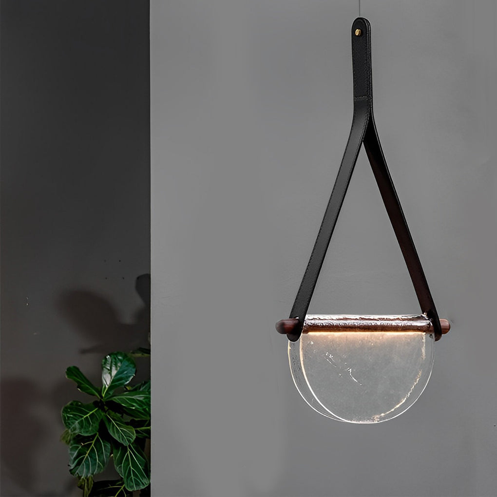 VANDERBILT SEMICIRCULAR GLASS RIBBON CHANDELIER