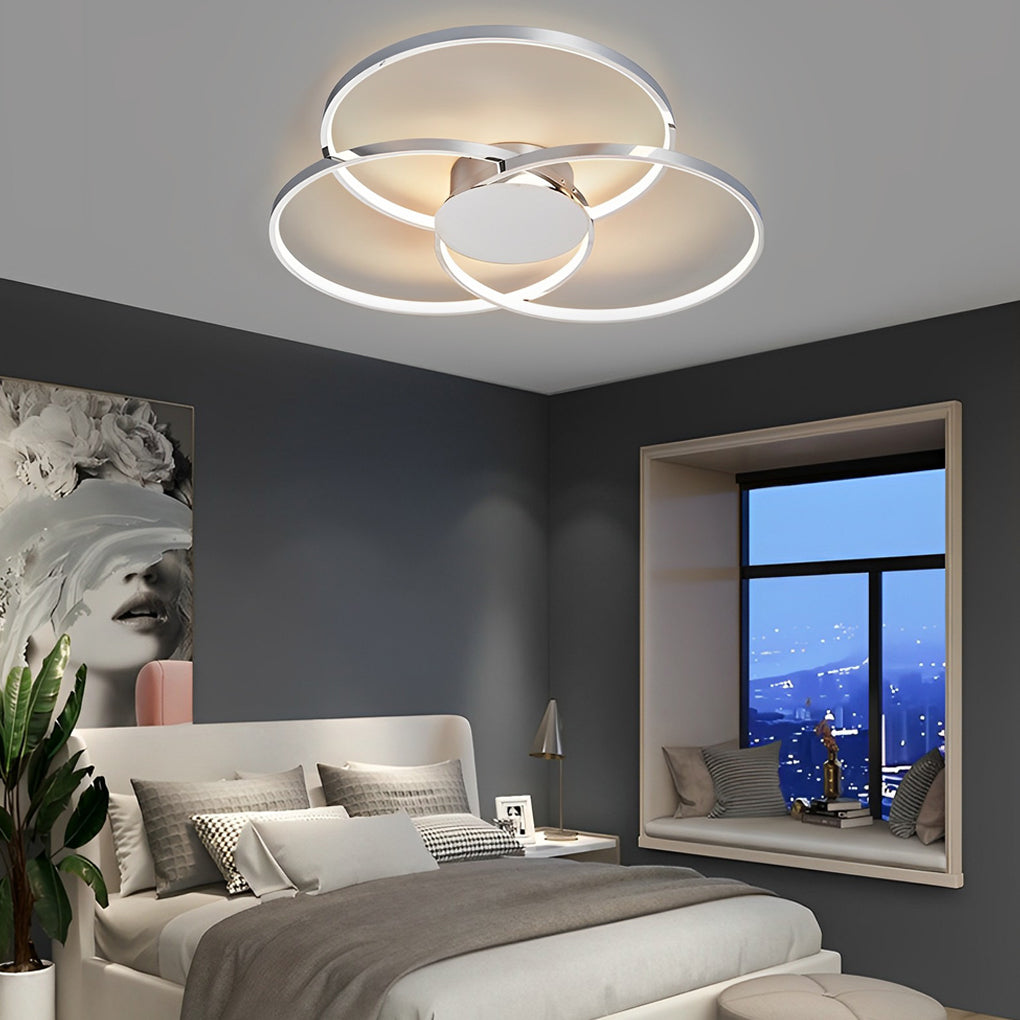 WINTHROP TRIO RING DIMMABLE METAL CEILING LANTERN