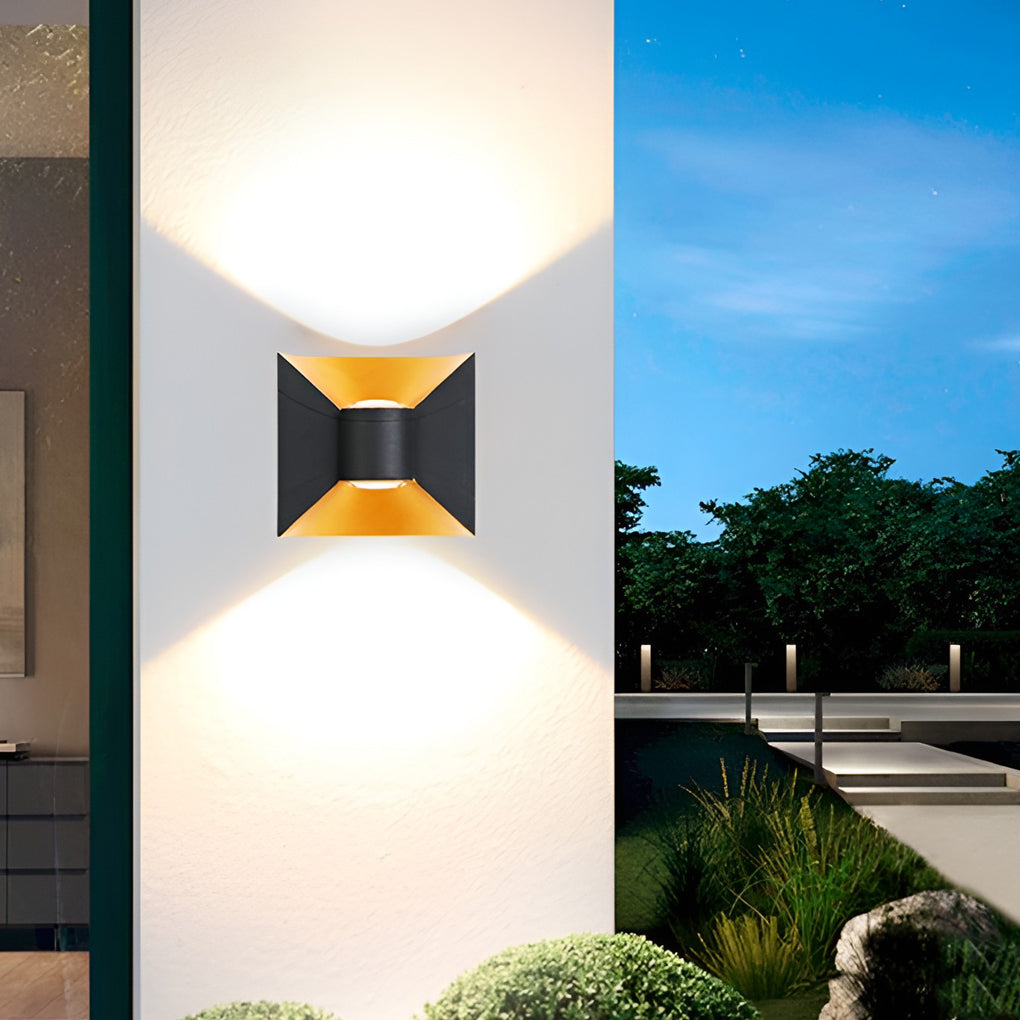 WINTHROP AQUILA MODERN OUTDOOR WALL LIGHTS, 6W LED WATER-RESISTANT SCONCES