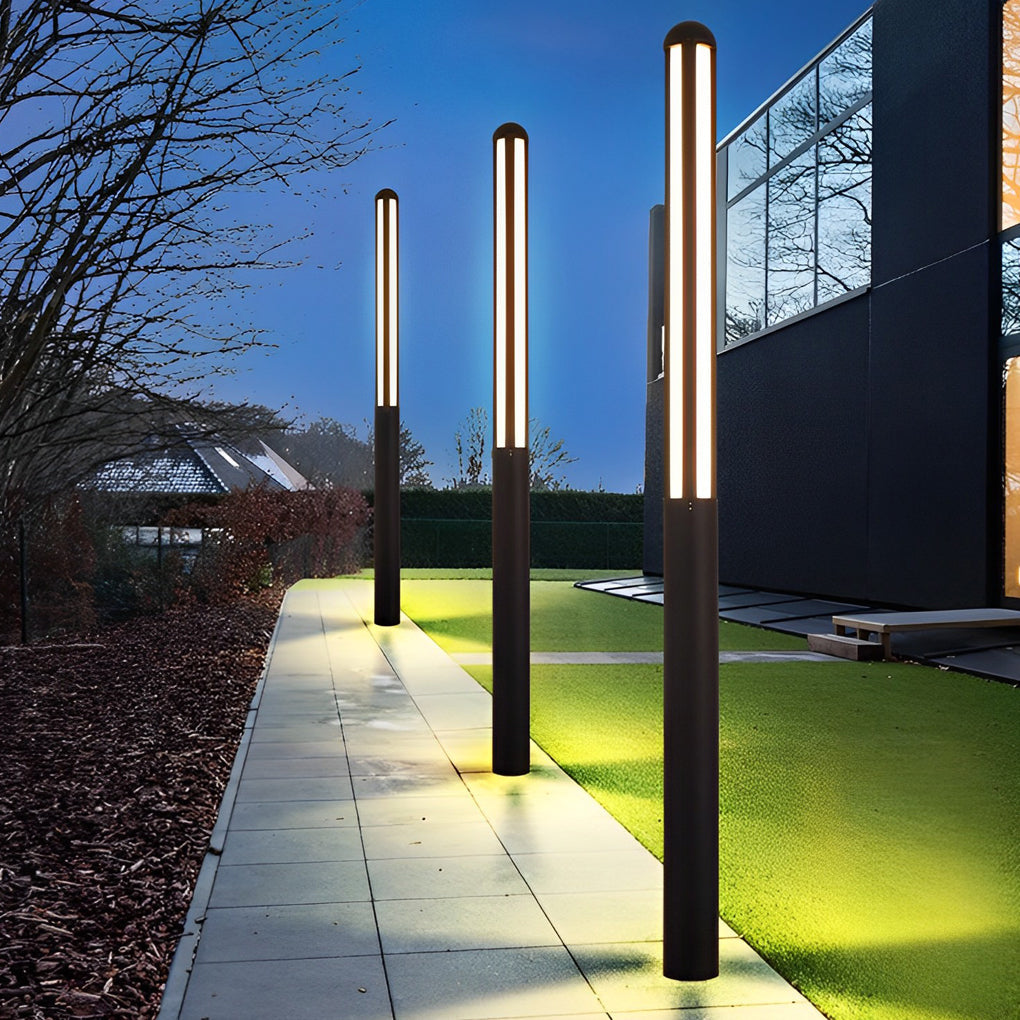 RAVENSDALE MODERN OUTDOOR BOLLARD LIGHTING WITH WATERPROOF LED TECHNOLOGY