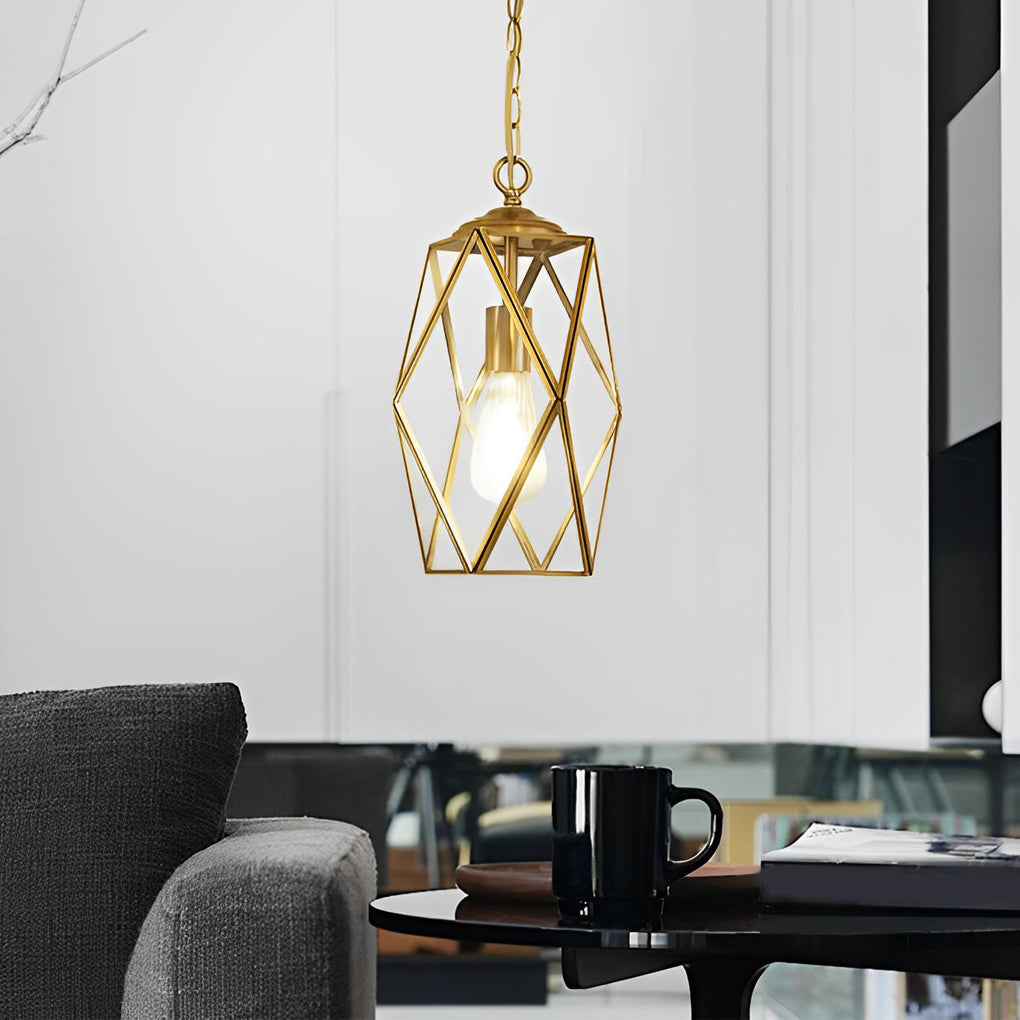 WINCHESTER COPPER GLASS MINI CHANDELIER