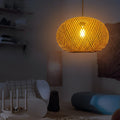 WINDSOR BASKET WEAVE RATTAN PENDANT LIGHT