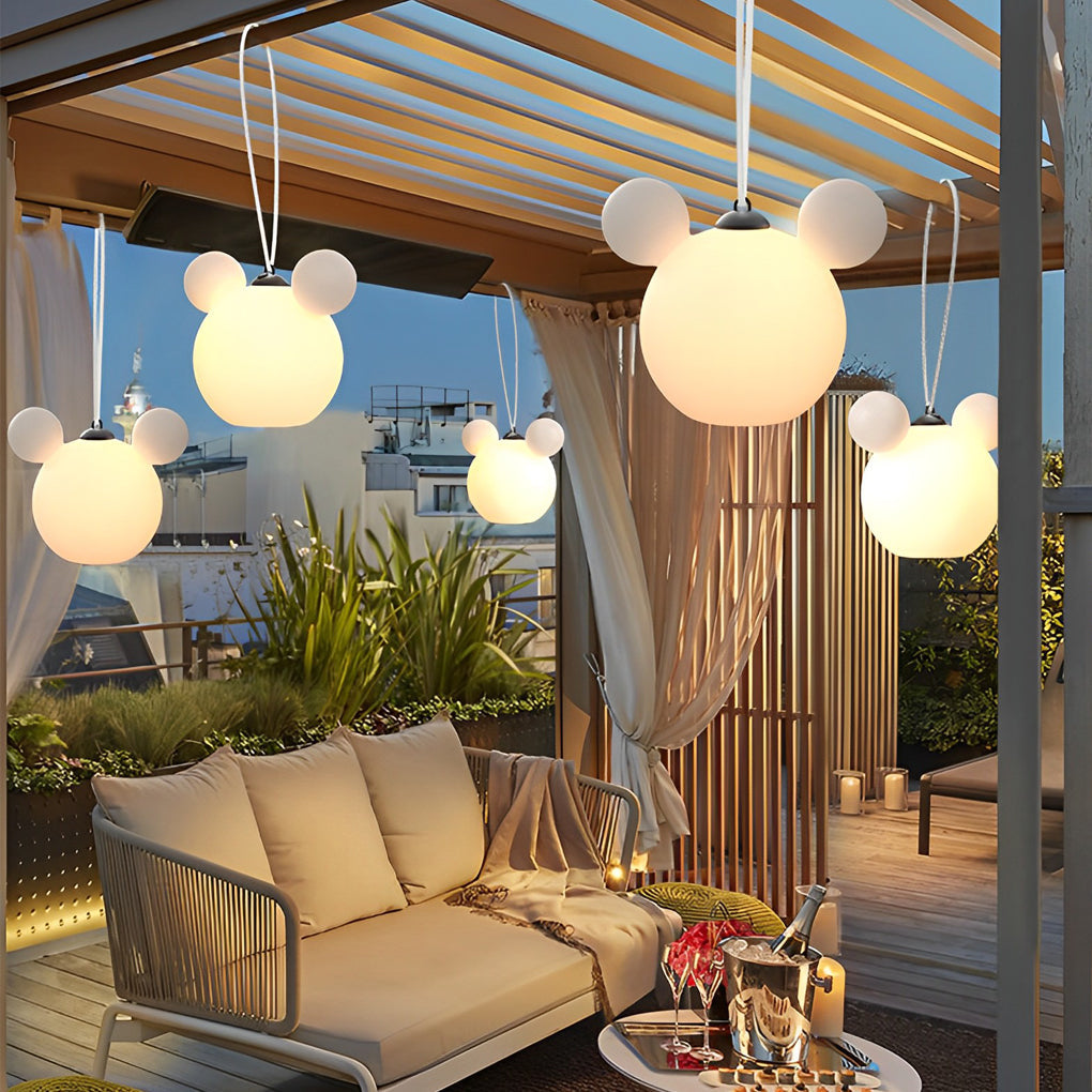1. **WILLOUGHBY WHIMSICAL ANIMAL HANGING LANTERN** - A charming 3D animal-shaped light designed for outdoor use, featuring a waterproof construction and USB rechargeable functionality.

2. **HARTFORD PLAYFUL CREATURES LED SUSPENSION LIGHT** - Delightful a