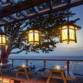 BRAMBLEWICK BAMBOO CANOPY LANTERN - Multifunctional Outdoor Pendant and Post Illumination