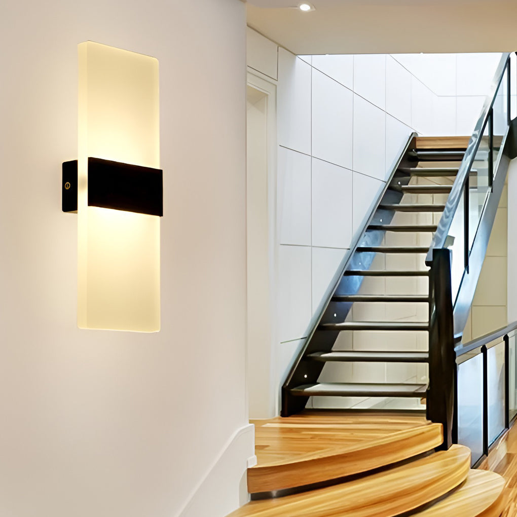 WINDSOR RECTANGULAR ACRYLIC 6W WALL SCONCE