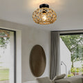 WINTHORPE WOVEN CAGE CEILING LANTERN