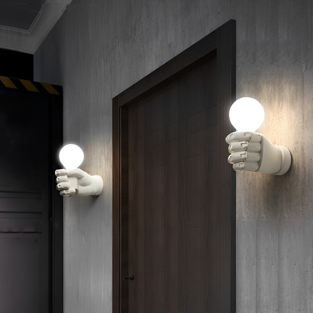 FENWICK RESIN HANDCASTED INDUSTRIAL WALL SCONCE
