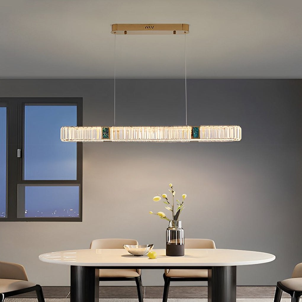WINTERBOURNE GOLDEN OVAL CRYSTAL CEILING LANTERN