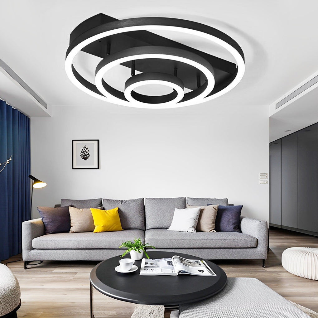 HEATHCOTE CIRCULAR LED FLUSH MOUNT LIGHTING