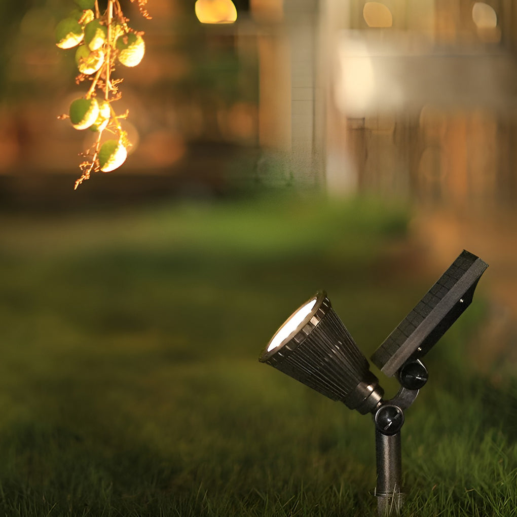 THORNBURY RAINPROOF 7W SOLAR GARDEN SPOTLIGHTS