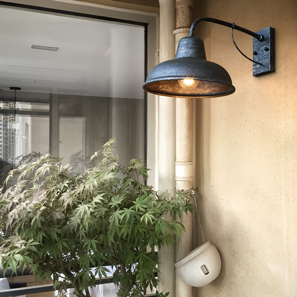 CHISWICK TRUMPET-INSPIRED LED OUTDOOR WALL SCONCE