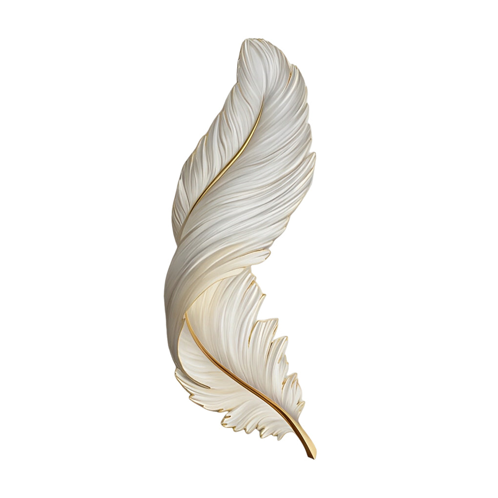 WHIMSY PLUME REMOTE CONTROLLED LED WALL SCONCE