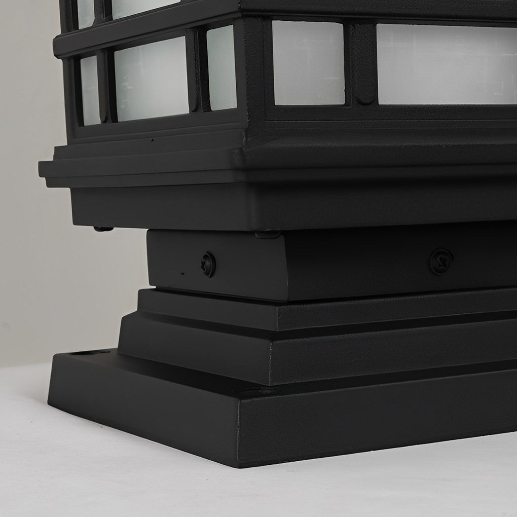 WINDSOR SOLAR TRIO DIMMER FENCE POST LANTERNS