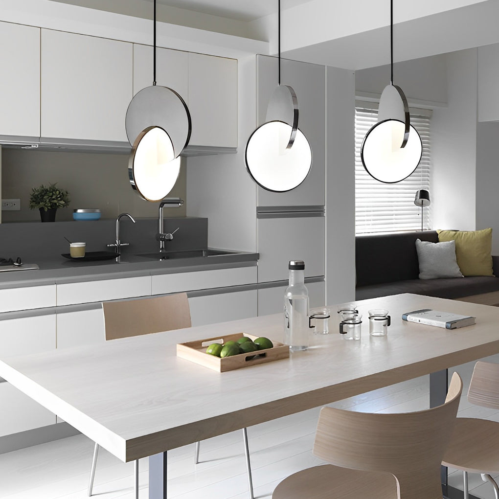 WILLOUGHBY ROUNDEL STAINLESS ILLUMINATOR"
2. "FENWICK MODERNIST ACRYLIC GLOBE LIGHT"
3. "CAVENDISH LUMINOUS CIRCLE PENDANT"
4. "BROMLEY ARTISANAL LED SUSPENSION LIGHT"
5. "LAVINGTON CONTEMPORARY ACRYLIC RING LAMP"
6. "HASTINGS POLISHED STEEL ORB PENDANT"