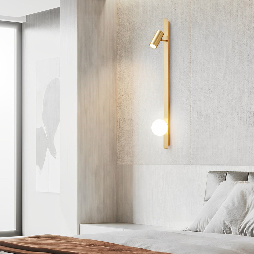 WINCHESTER TRIO DIMMABLE WALL SCONCE WITH FOCUSABLE SPOTLIGHT
