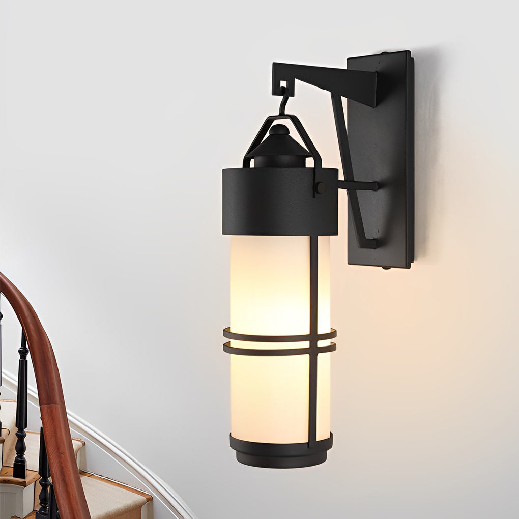 RAVENWOOD RUSTIC OUTDOOR BLACK WALL SCONCE
