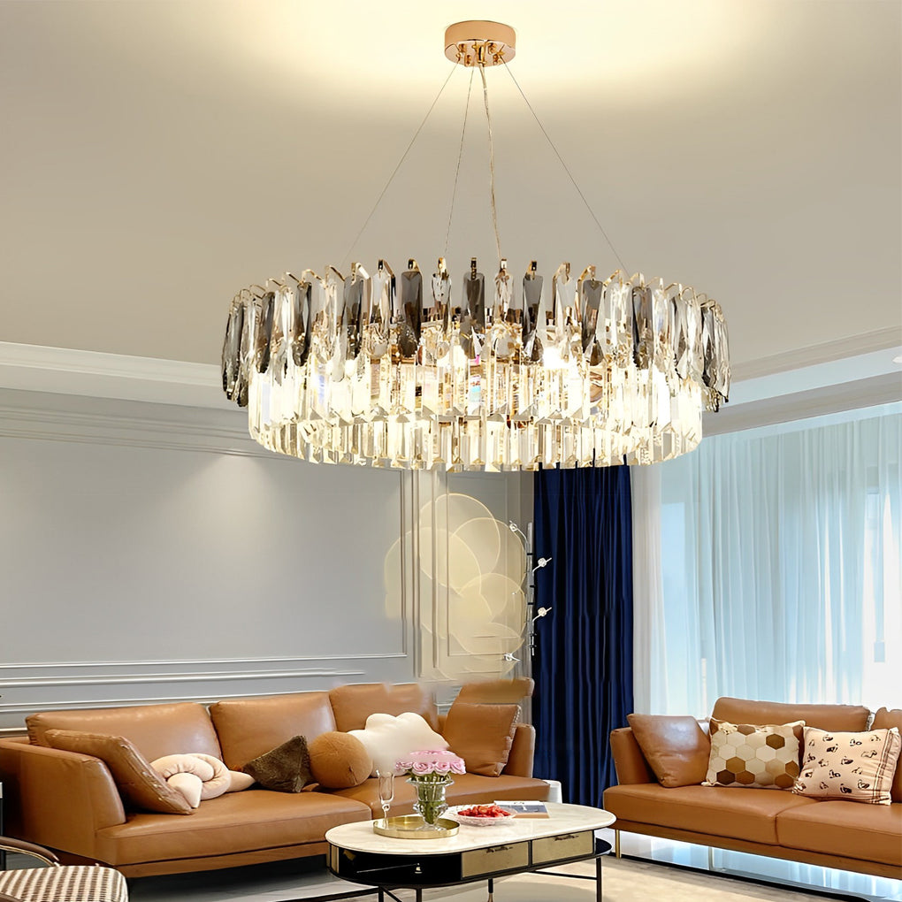 ASTONIA DUAL-TIERED CRYSTAL ILLUMINATION FIXTURE